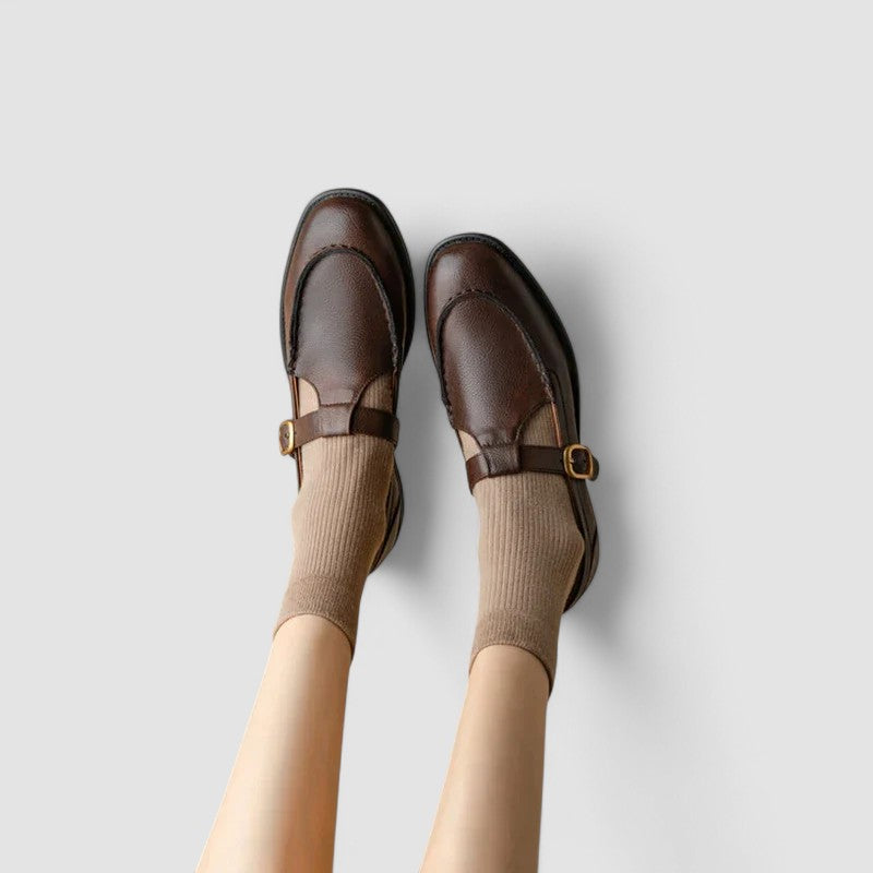 Zhelynne | Orthopedic Square-Toe Mary Jane Shoes