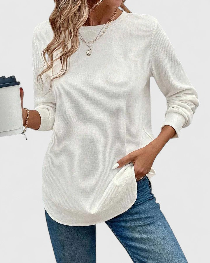 Nadyalyn | Elegant O-Neck Long Sleeve